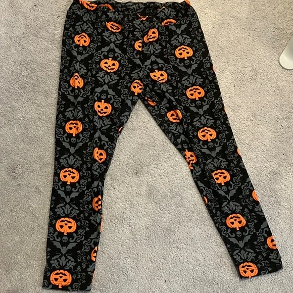 ❌ SOLD on VINTED❌ - Time and Tru Halloween Pumpkin Print Leggings - Picture 2 of 6